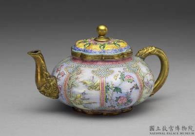 图片[2]-Painted enamel round ewer ,Qianlong reign (1736-1795) , Qing dynasty-China Archive